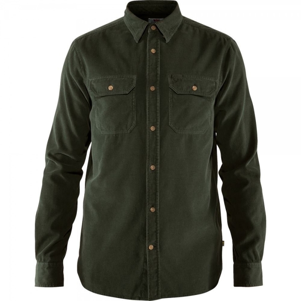 Ovik Cord Shirt M - Deep Forest