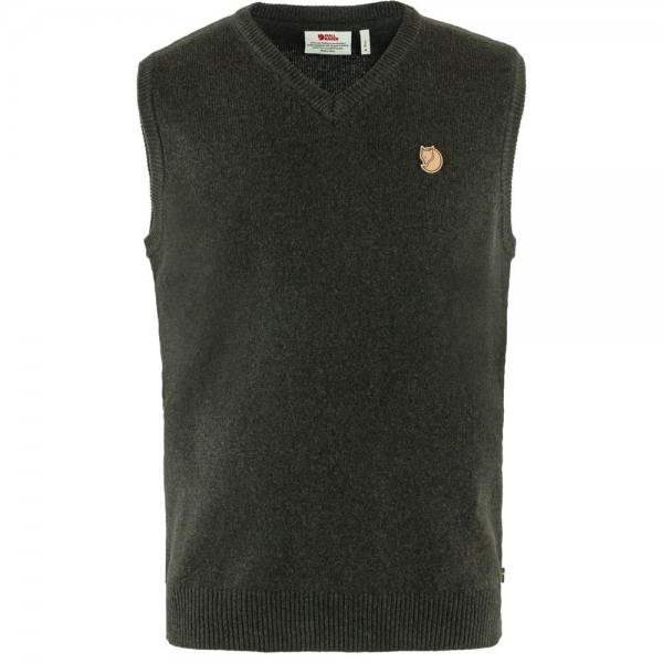 Ovik Wool Vest M - Dark Olive