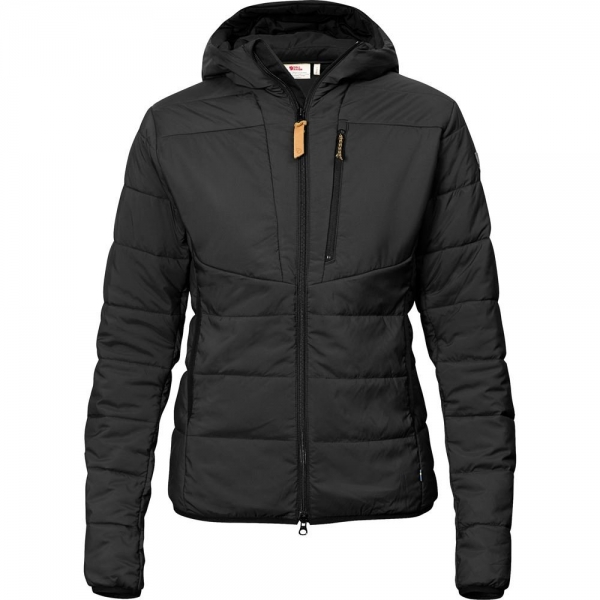 Keb Padded Hoodie W - Black