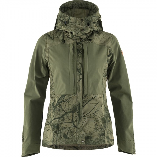 Keb Jacket W - Green Camo-Laurel Green