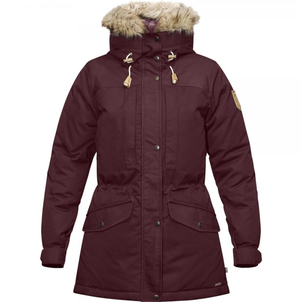 Singi Down Jacket W - Dark Garnet