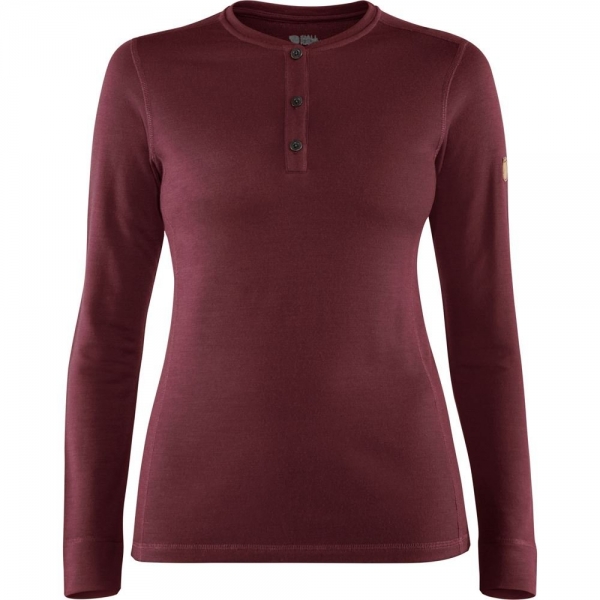 Singi Merino Henley W - Dark Garnet