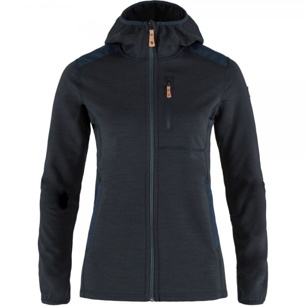 Keb Fleece Hoodie W - Dark Navy