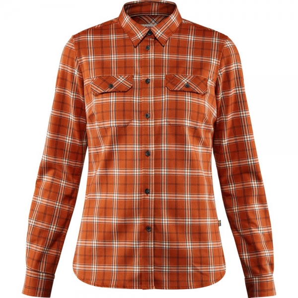 Fjallglim Stretch Shirt LS W - Autumn Leaf