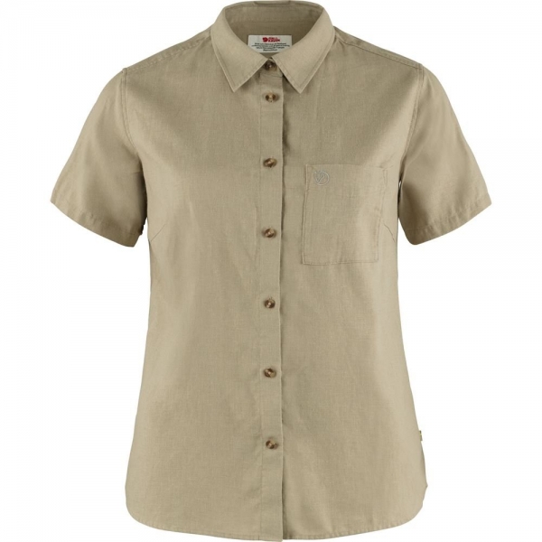 Ovik Travel Shirt SS W - Sand Stone