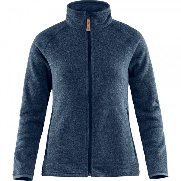 Ovik Fleece Zip Sweater W - Navy