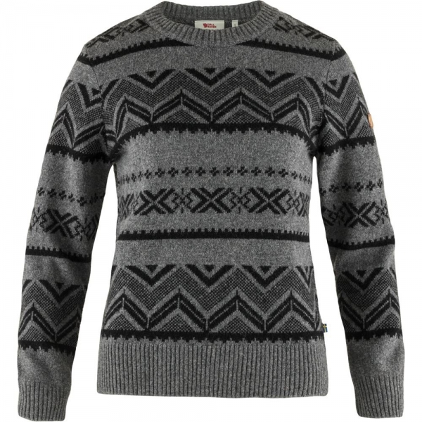 Greenland Re-Wool Pattern Knit W - Dark Grey