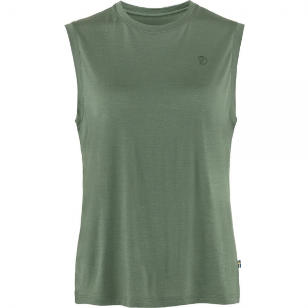 Abisko Wool Tank Top W - Patina Green