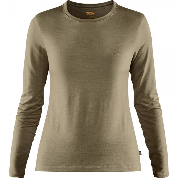 Abisko Wool LS W - Light Olive