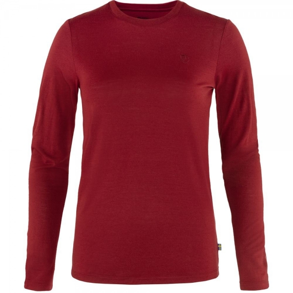 Abisko Wool LS W - Pomegranate Red