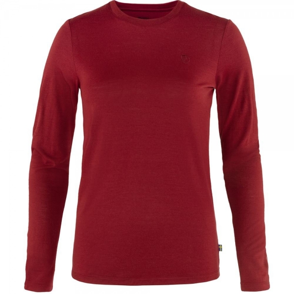 Abisko Wool LS W - Pomegranate Red