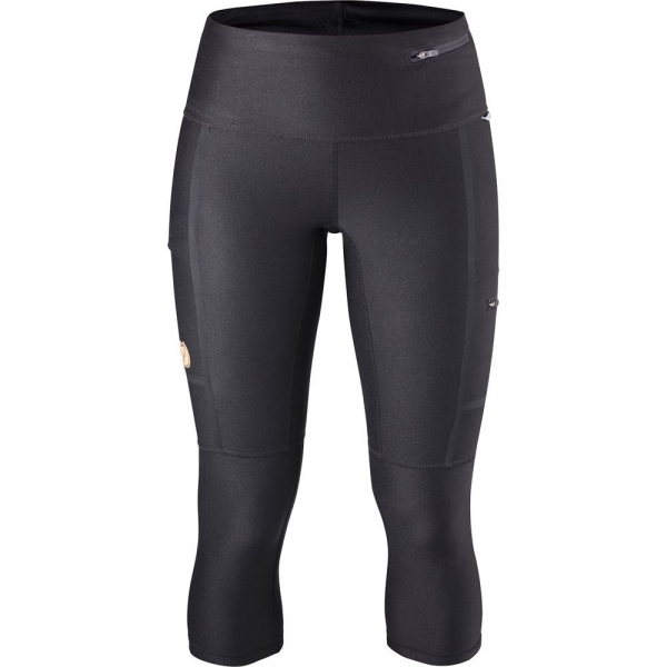 Abisko Trekking Tights 3/4 W - Black