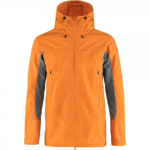 Abisko Lite Trekking Jacket M - Ember Orange-Super Grey